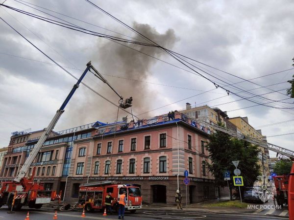 Названа причина пожара в медцентре на Большой Покровской