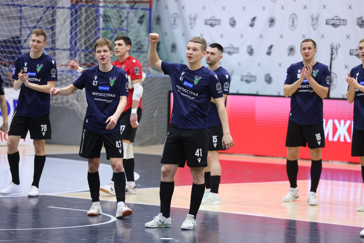 За 4 секунды до конца овертайма футзалисты «Торпедо» вырвали путёвку в полуфинал