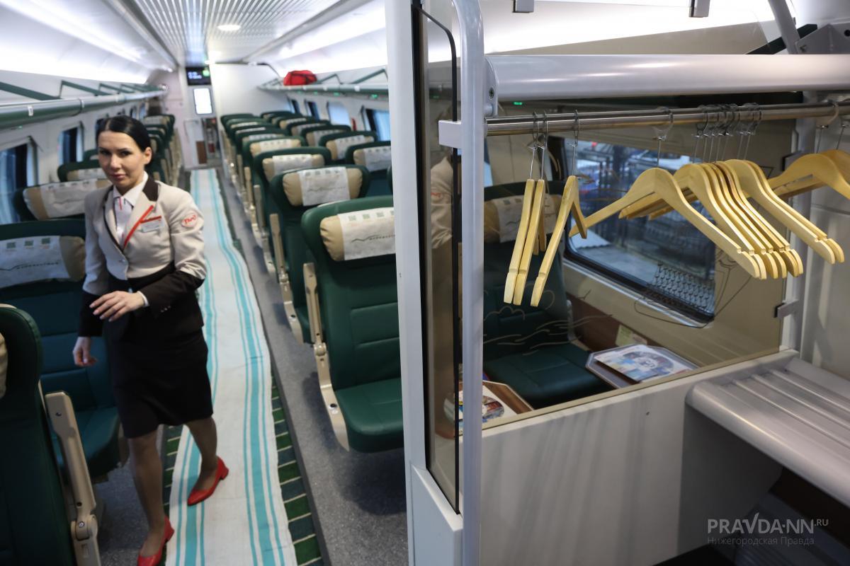 Новый скоростной двухэтажный поезд «Буревестник» Москва - Нижний Новгород