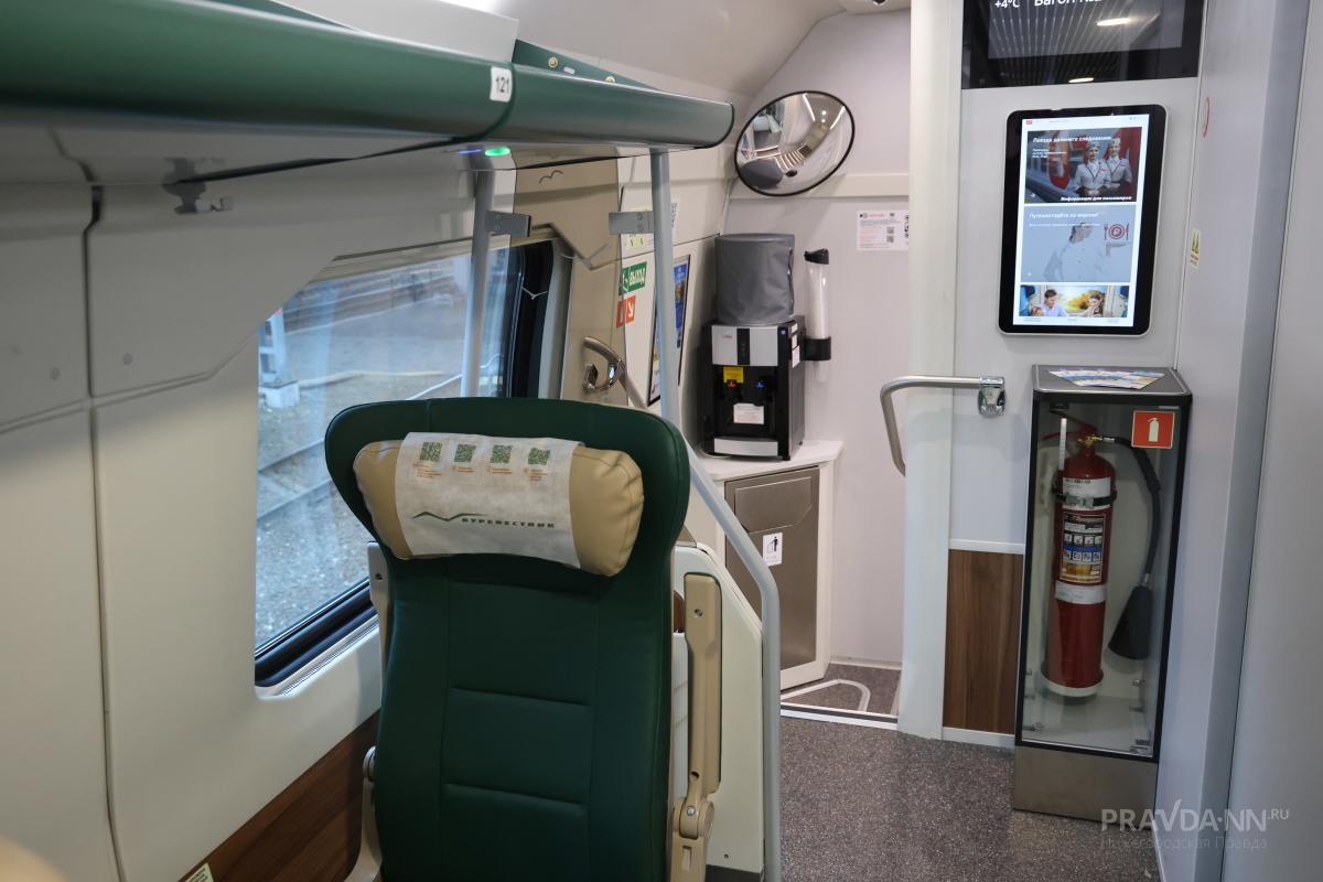 Новый скоростной двухэтажный поезд «Буревестник» Москва - Нижний Новгород