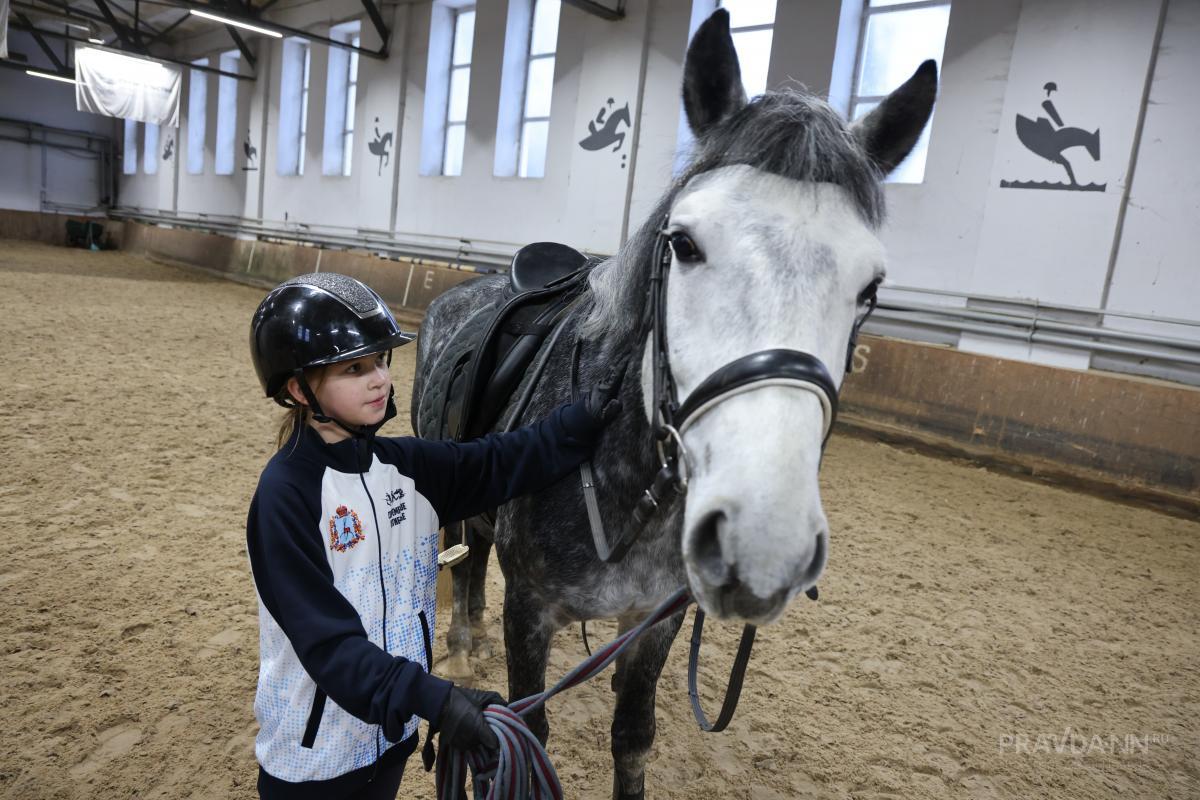 Воспитанники СШОР по современному пятиборью и конному спорту относятся к своим питомцам с большой любовью