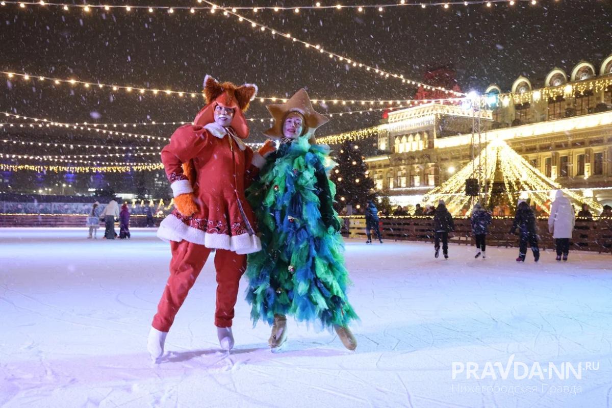 Опубликованы фото с открытия катка на Нижегородской ярмарке