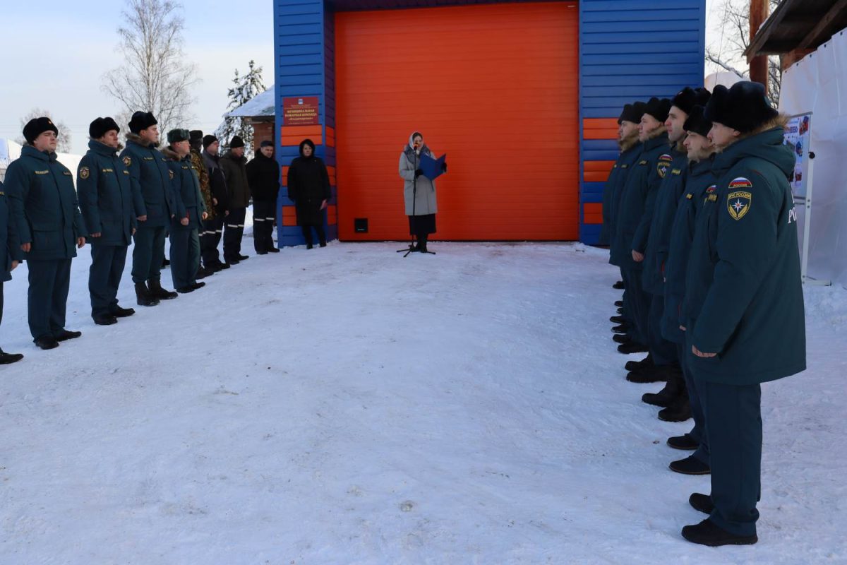 В селе Владимирское открыли пожарное депо после реконструкции