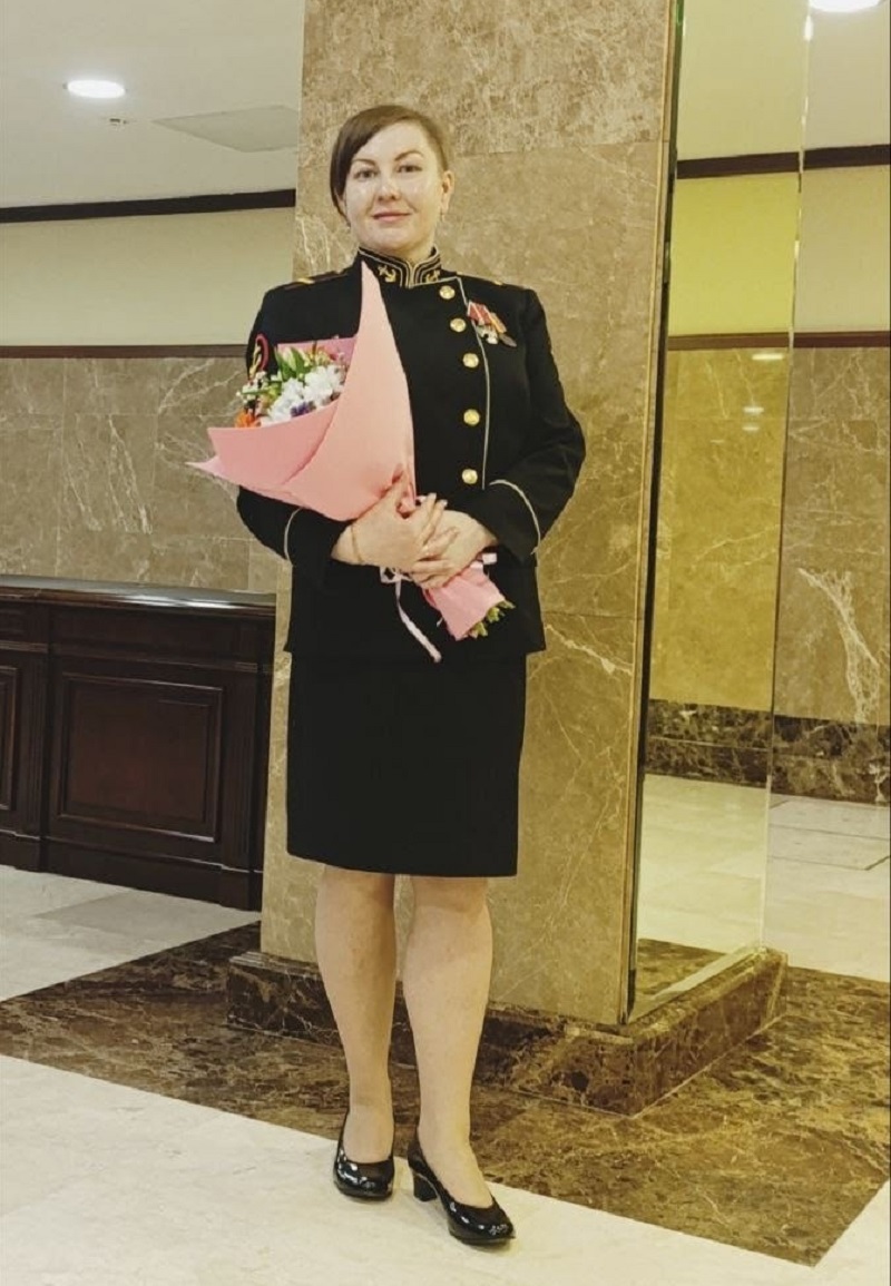 Командир медицинского взвода батальона морской пехоты Анна Давыдова