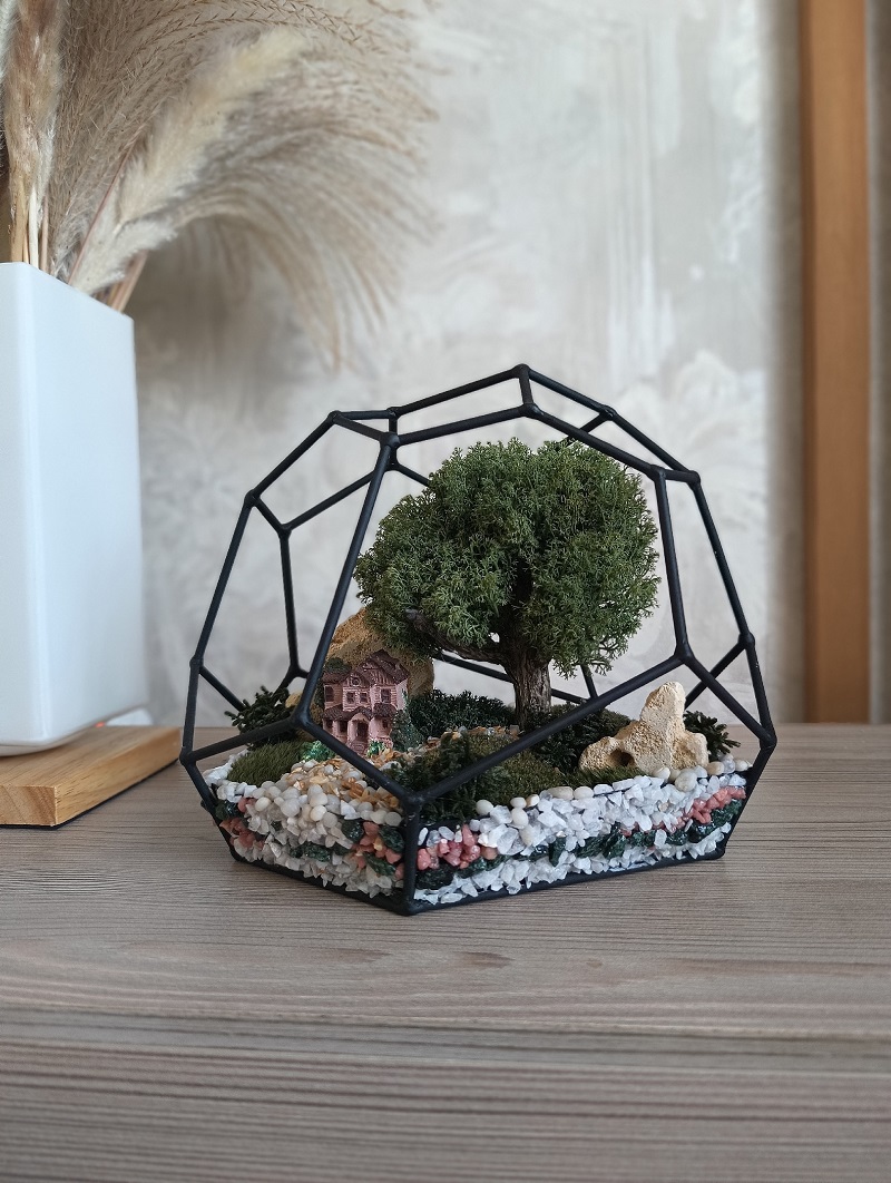 Моссариум станет яркой деталью любого интерьера