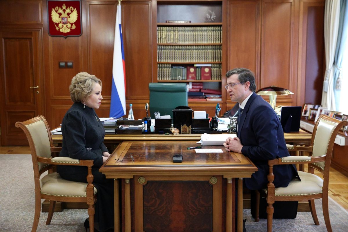 Валентина Матвиенко и Глеб Никитин обсудили поддержку семей с детьми