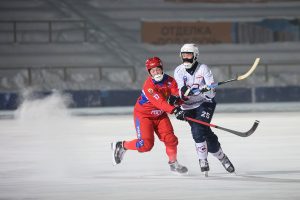 Сборная России по хоккею с мячом обыграла нижегородский «Старт»