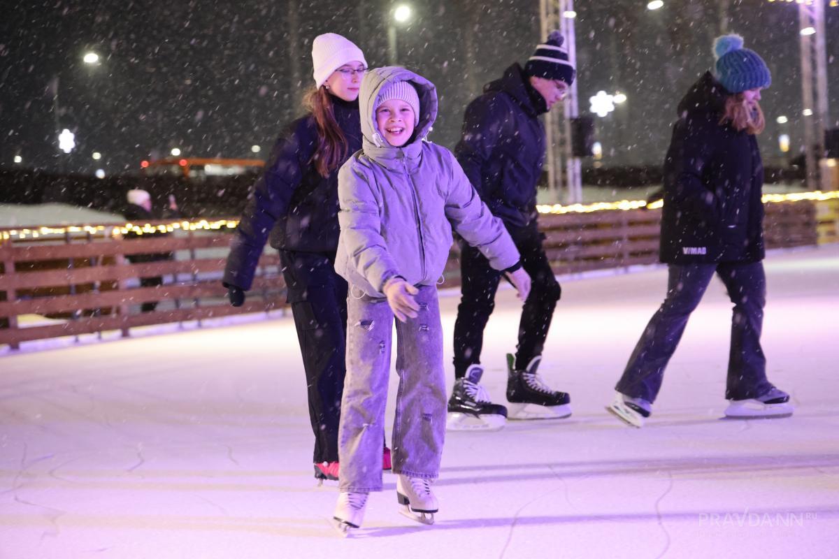 Почти 35 тысяч человек посетили катки в нижегородских парках в Новый&nbsp;год