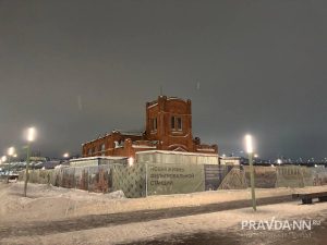 Ремонтные работы продолжаются в здании фильтровальной станции на Стрелке