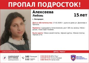 Пропавшую 15-летнюю девочку ищут в Богородске