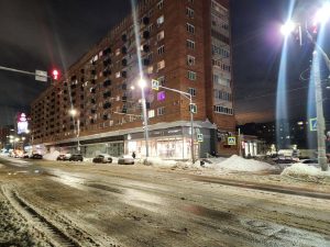 Проезжую часть улицы Горького привели в норму после разлива кипятка