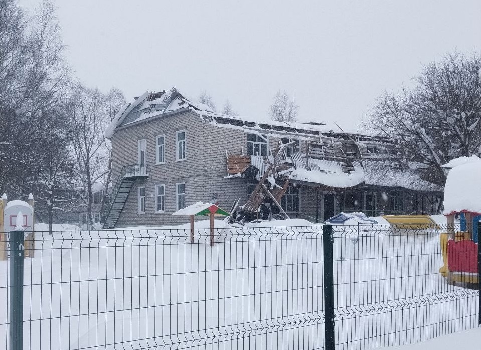 В детском саду в Лукоянове обрушилась крыша