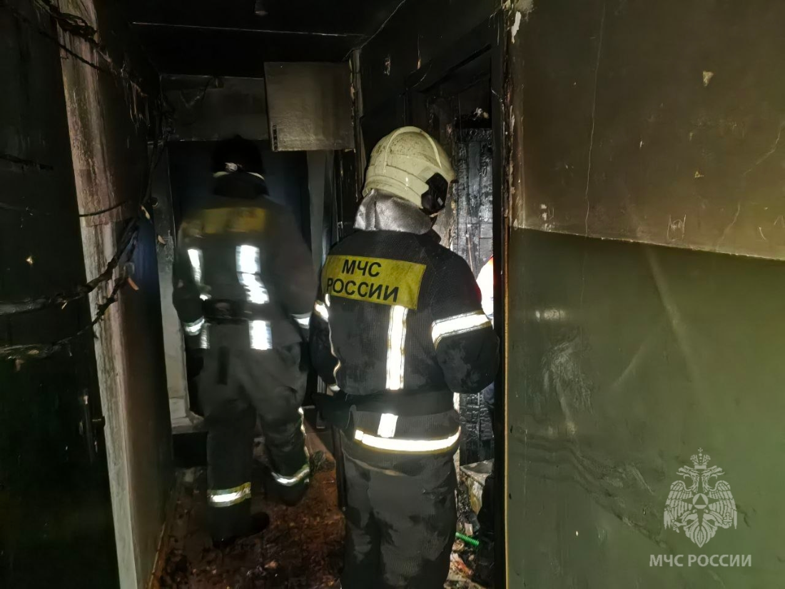 Мужчина погиб при пожаре в жилом доме в Ленинском районе