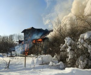 Жилой дом горел на&nbsp;Бору