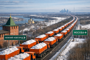От Нижнего до Москвы: как выглядит 1,6 млн кубометров снега