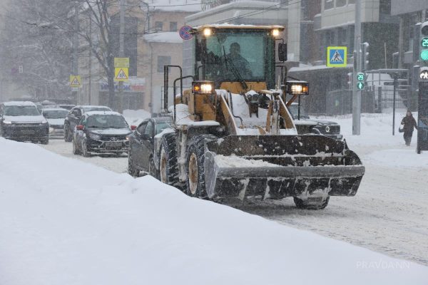 30% месячной нормы снега выпало за первый день февраля в Нижнем Новгороде