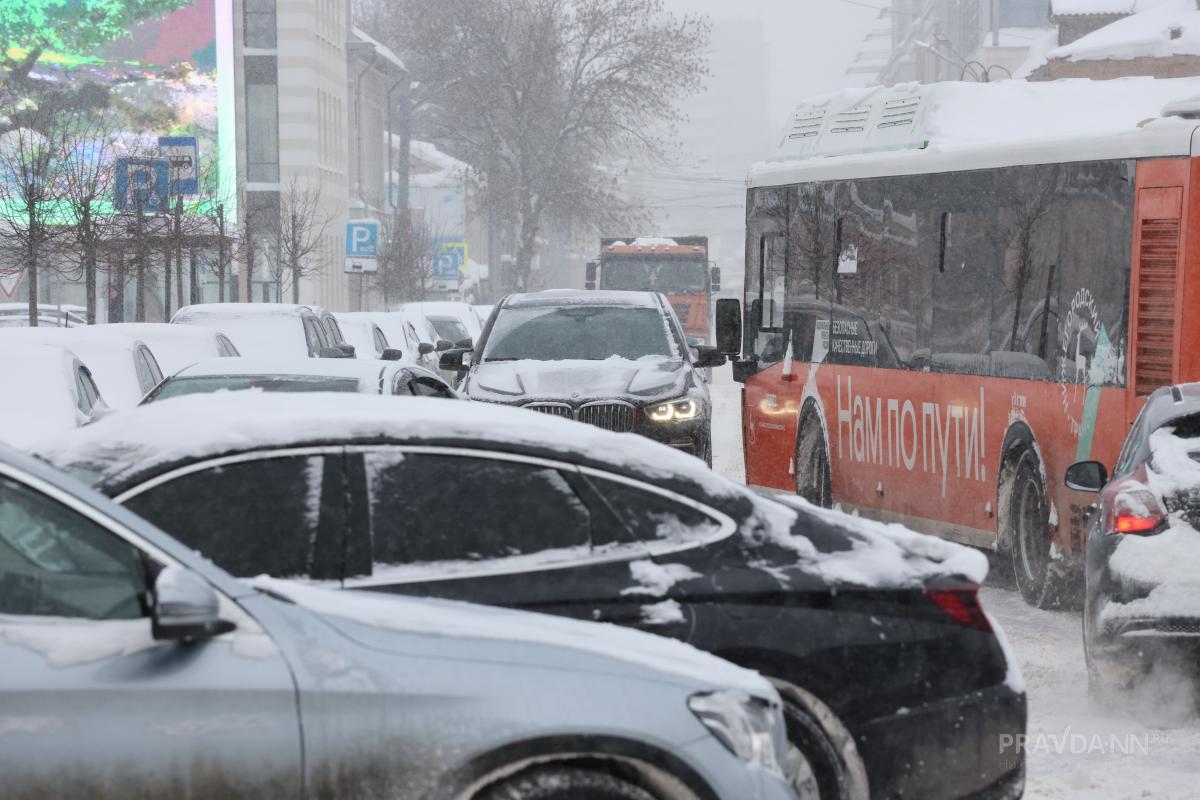 Десятибалльные пробки снова сковали Нижний Новгород
