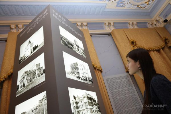 Опубликованы фото с выставки о знаменитом нижегородском архитекторе Малиновском