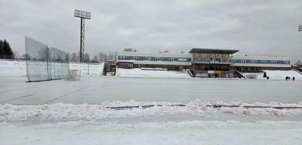 Матч «Старт» — «Кузбасс» сорван из-за неудовлетворительного состояния льда