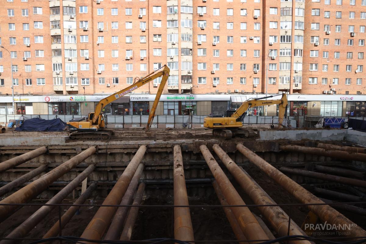 Возведение котлована для тоннелепроходческих щитов на Горького выполнено на&nbsp;75%