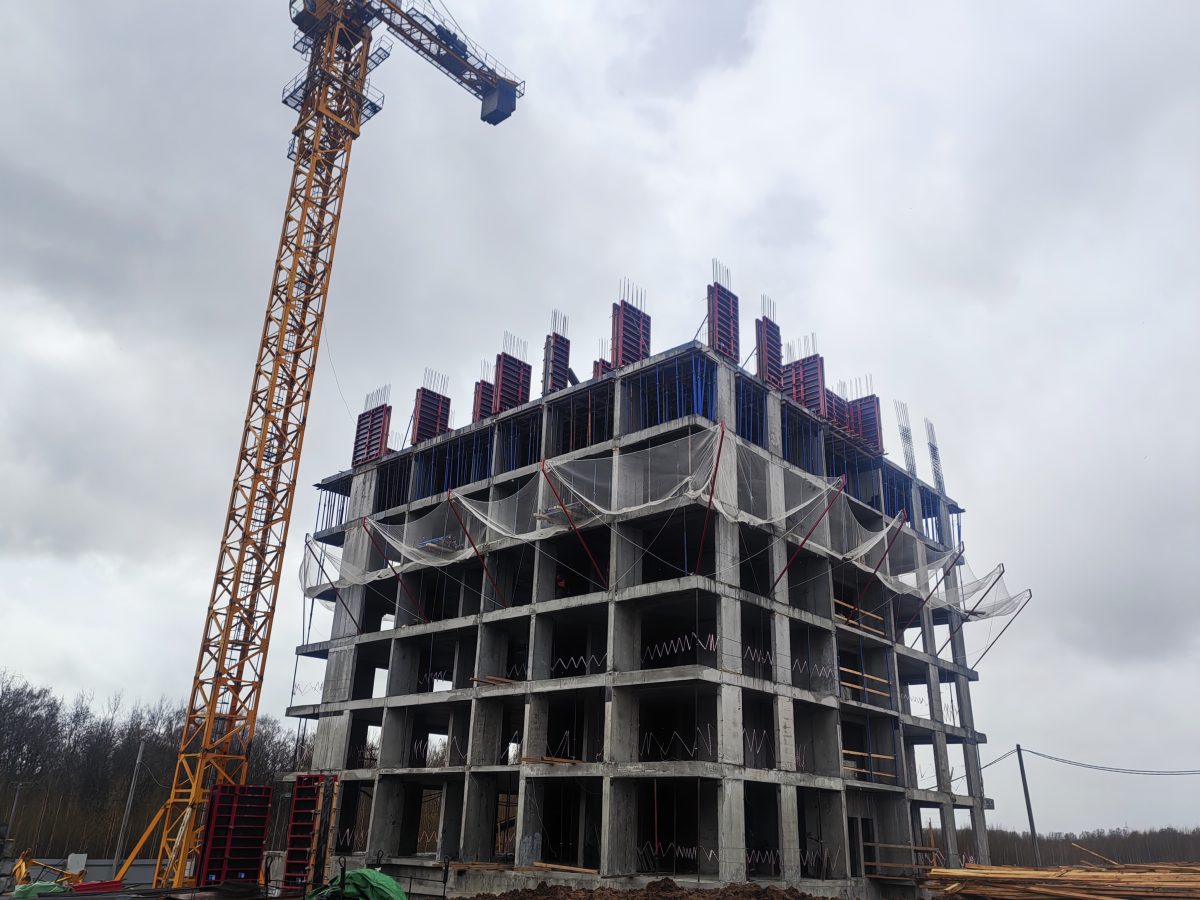 Началась активная фаза строительства первых домов в Ольгино