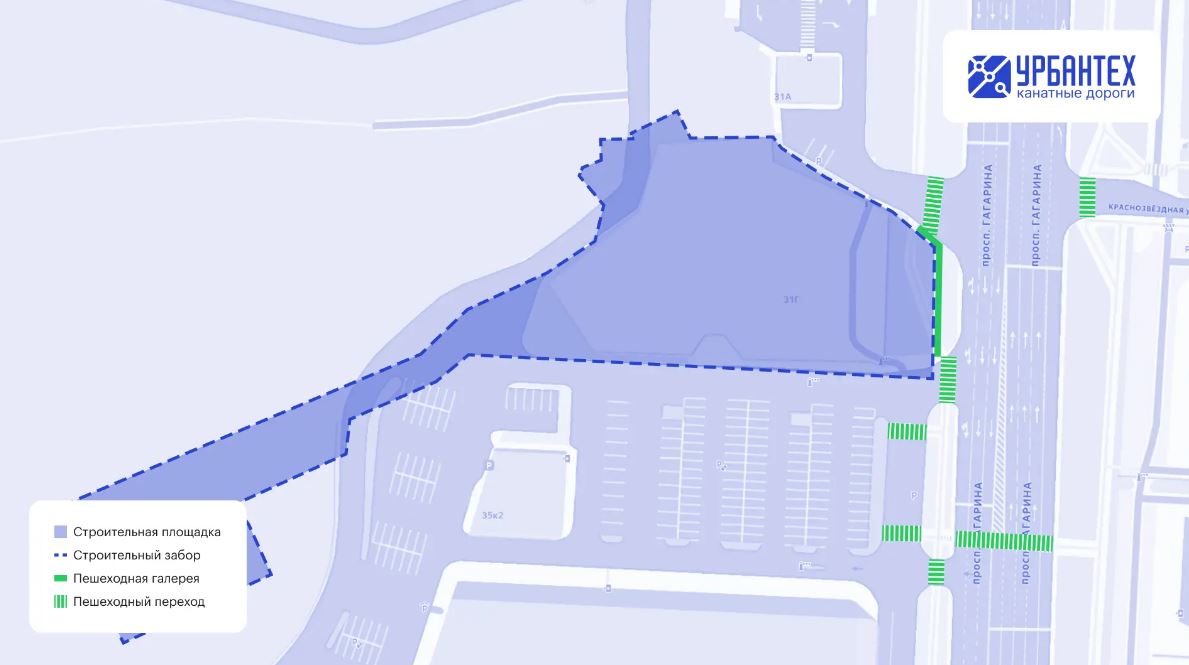 Маршруты для пешеходов организуют при строительстве канатной дороги через&nbsp;Оку