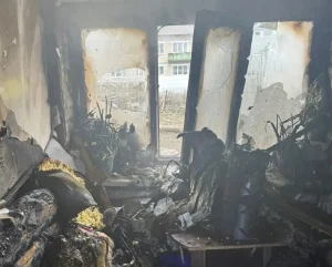 Двух человек госпитализировали после пожара в Павловском округе