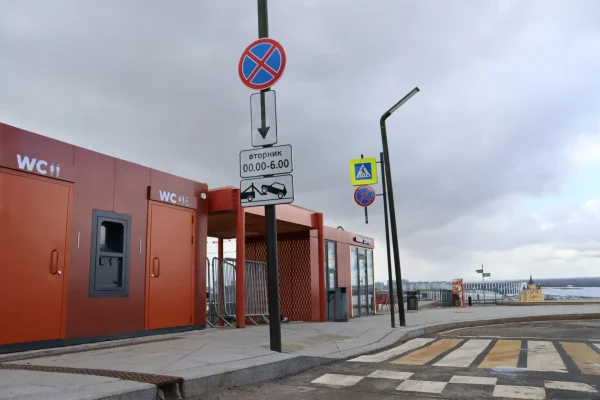 Ещё два новых общественных туалета установили в центре Нижнего Новгорода