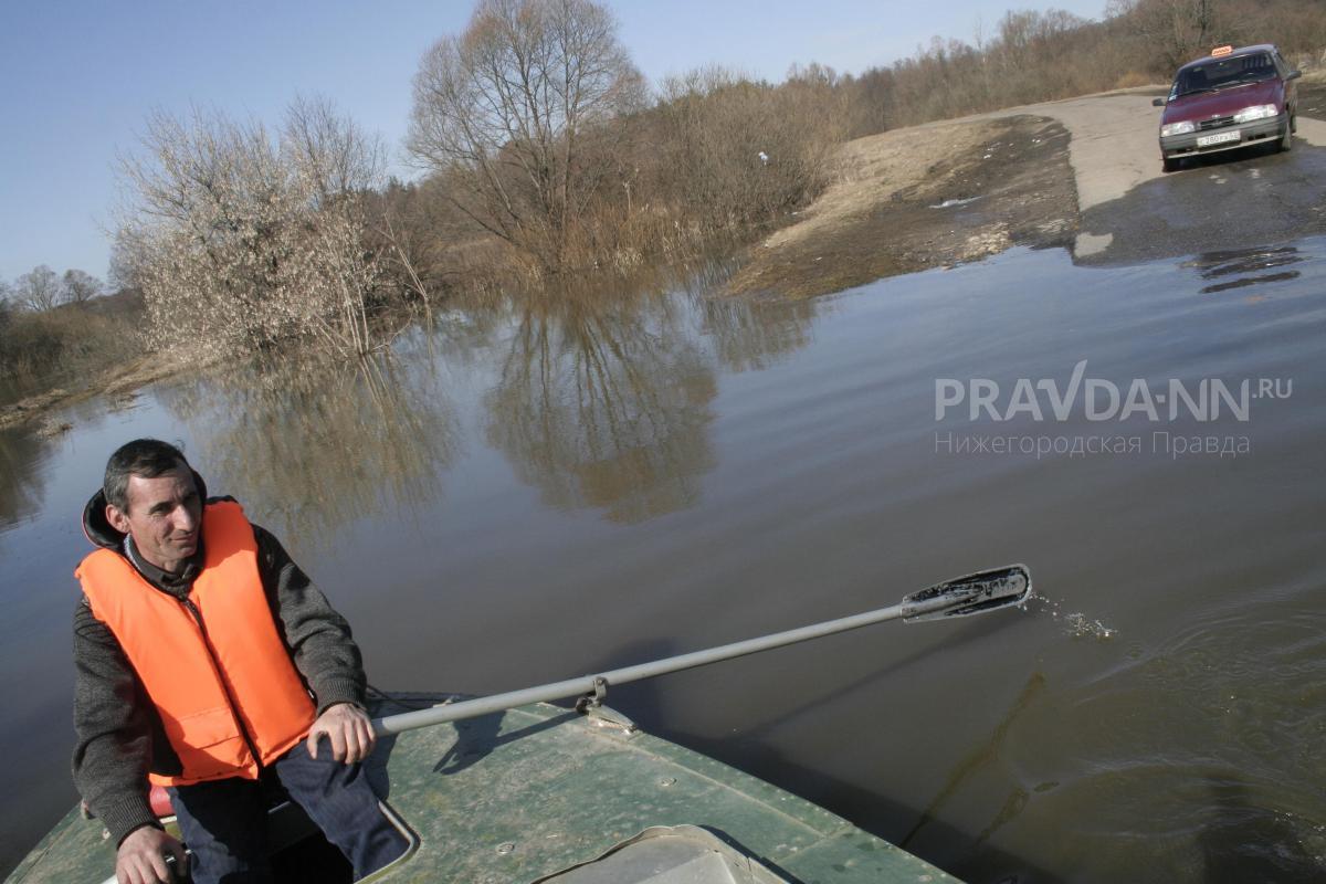 На реке Теше в Арзамасском районе зафиксировали рекордный уровень воды
