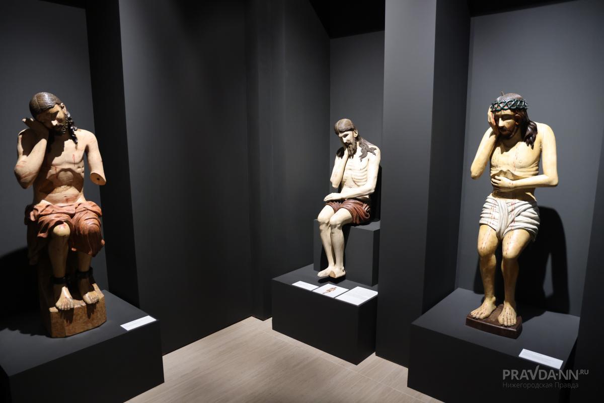 «Христос в темнице» — один из частых сюжетов деревянных скульптур