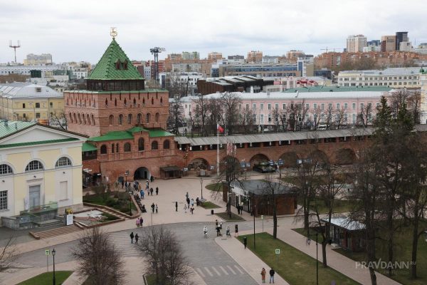 Проход на территорию Нижегородского кремля закроют 20 и 22 апреля