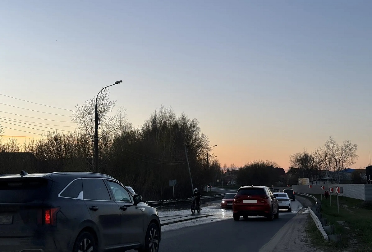 Участок на Восточном подъезде к Нижнему Новгороду ушёл под&nbsp;воду