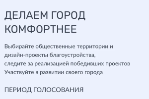 Глеб Никитин призвал проголосовать за объекты благоустройства