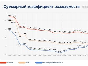 Нижегородская область заняла первое место в России по приросту суммарного коэффициента рождаемости за первую треть 2026 года