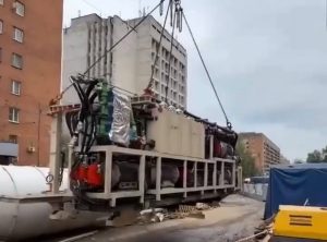 Установку первого щита для строительства тоннеля метро начали на улице Горького
