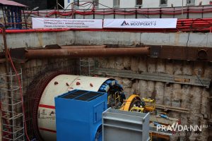 Опубликованы фото со старта проходки тоннеля от станции метро «Горьковская»