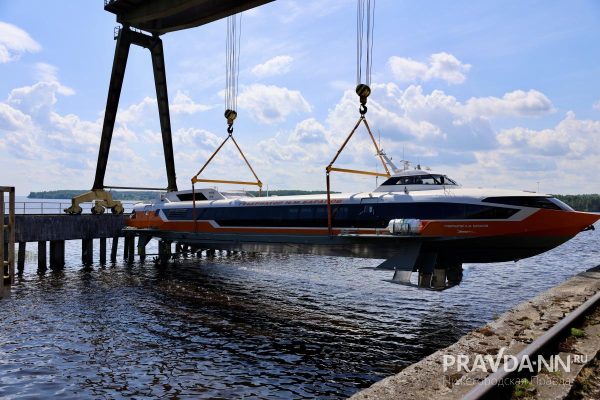 Два новых «Метеора» спустили на воду в Нижегородской области