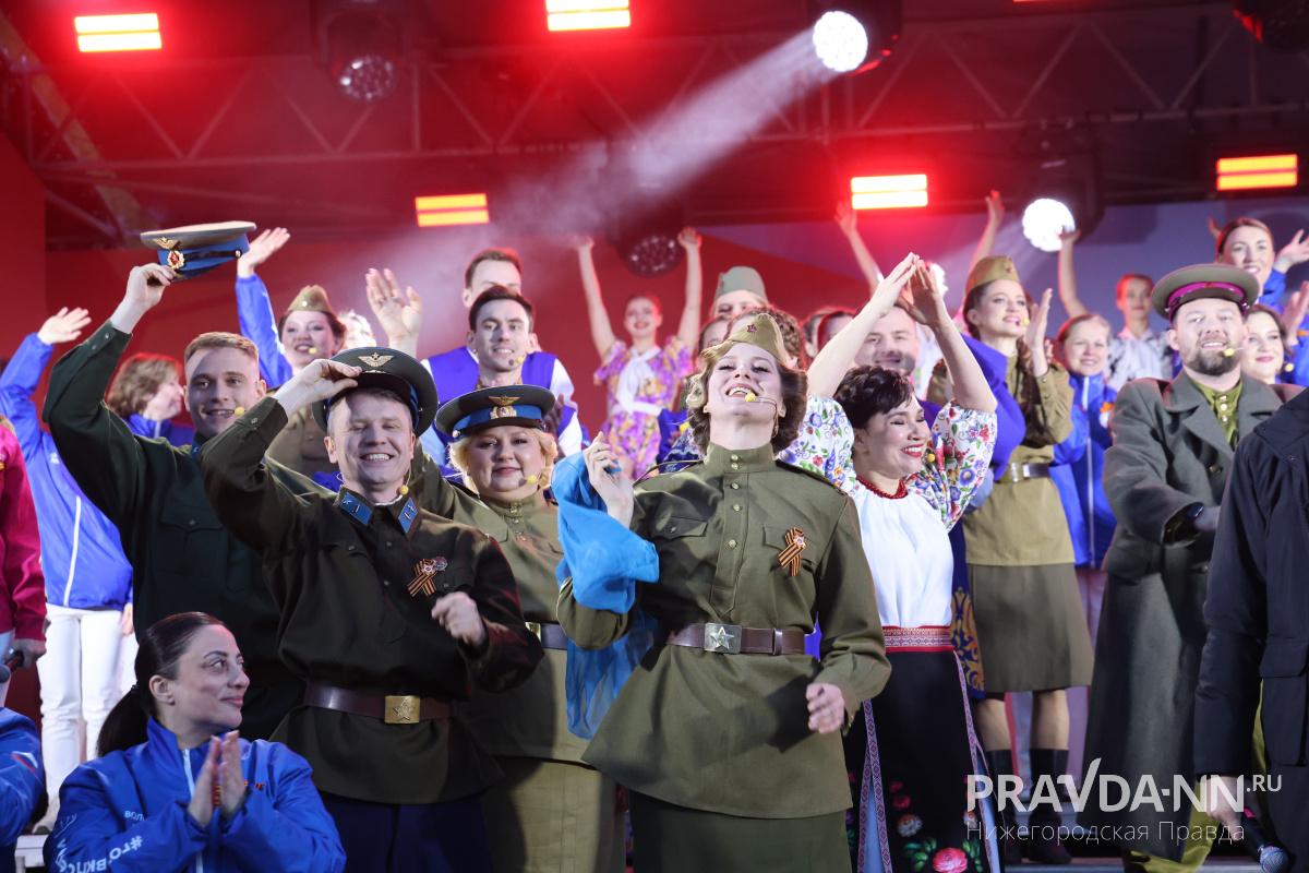 Концерт «Военные песни у кремля» стал кульминацией празднования 9&nbsp;Мая
