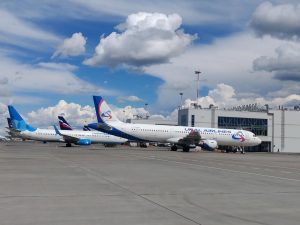 Опубликованы фото из нижегородского аэропорта, принявшего 28 рейсов из Москвы