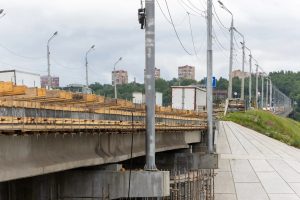 Путепровод у Мызинского моста капитально отремонтирован на 85%
