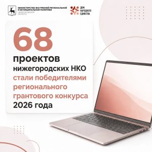 68 НКО Нижегородской области получат 60 млн рублей на соцпроекты