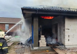 Пожар в строящемся частном доме ликвидирован в Нижнем Новгороде
