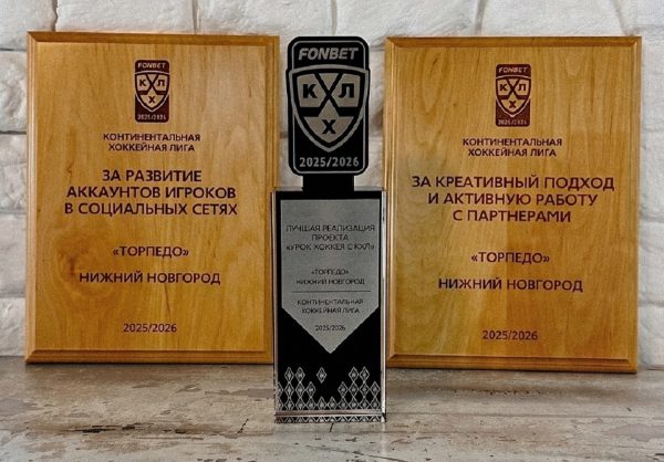 Хоккейный клуб «Торпедо» выиграл премию КХЛ по маркетингу и коммуникациям