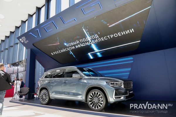 Новый кроссовер Volga представили на Петербургском экономическом форуме