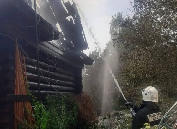Женщина сгорела во время пожара в частном доме