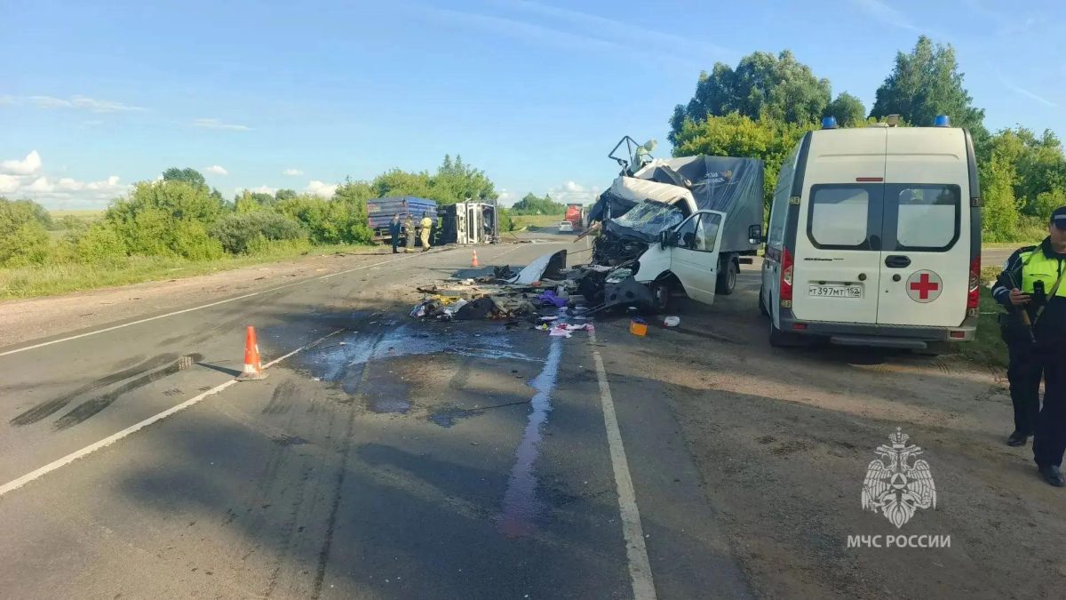 Пожарные ликвидировали последствия смертельного ДТП в Починках