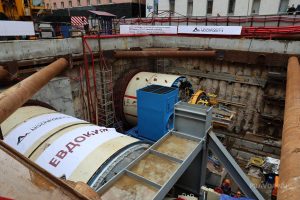 Тоннелепроходческий комплекс «Евдокия» прошел первые 100 метров от котлована