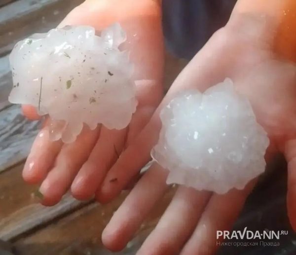 Град размером с куриное яйцо выпал в Нижегородской области 5&nbsp;июля