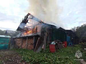 59-летний житель Шахуньи скончался в машине скорой помощи после пожара
