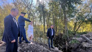 Насыпь ликвидировали после подтопления территории на улице Чаадаева